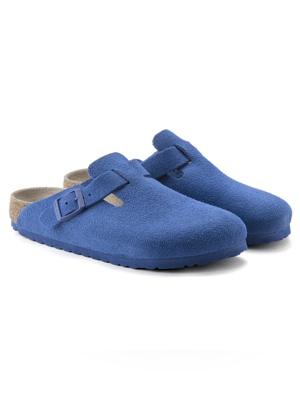 Birkenstock Ultra Blue Boston Suede Leather Men’s Sz 10 BNWB - Picture 2 of 10